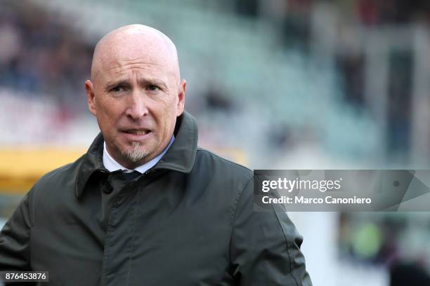 Rolando Maran , head coach of Ac Chievo Verona, looks on before the Serie A football match between Torino FC and Ac Chievo Verona . The match ended...