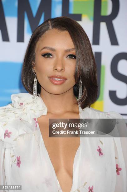 Actress Kat Graham attends 2017 American Music Awards at Microsoft Theater on November 19, 2017 in Los Angeles, California.