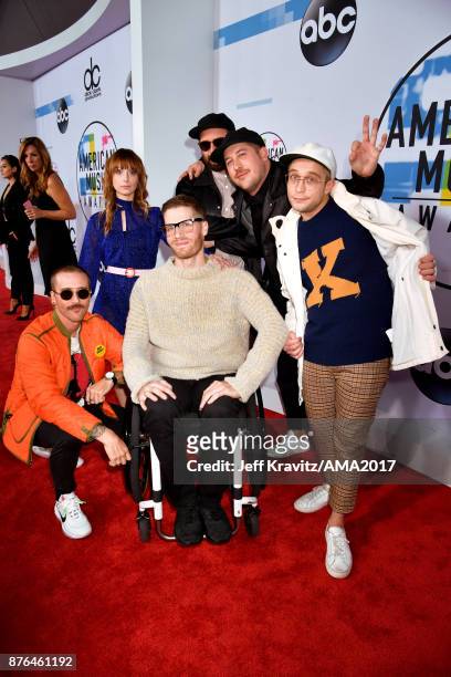 Portugal. The Man attends the 2017 American Music Awards at Microsoft Theater on November 19, 2017 in Los Angeles, California.