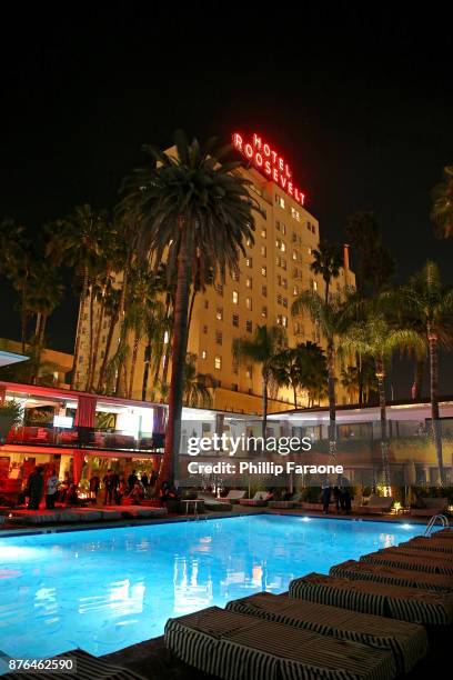 Festivalgoers visit the Vulture Lounge during Vulture Festival LA presented by AT&T at The Hollywood Roosevelt Hotel on November 19, 2017 in...