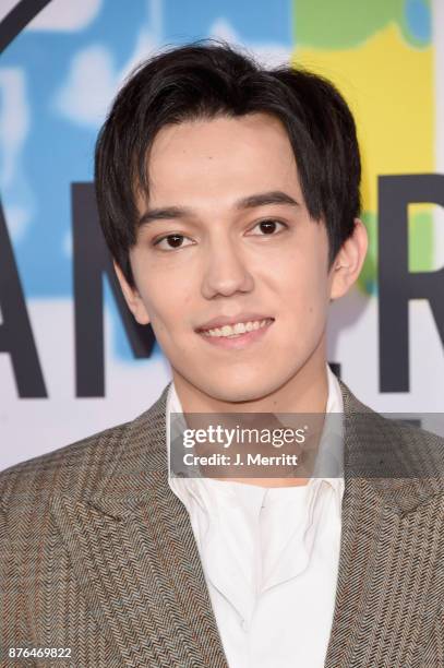 Dimash Kudaibergen attends 2017 American Music Awards at Microsoft Theater on November 19, 2017 in Los Angeles, California.