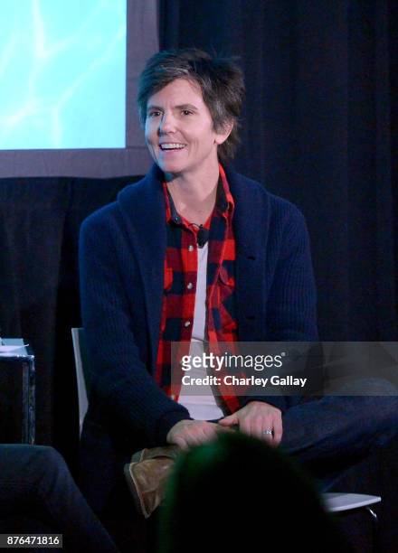 Comedian Tig Notaro speaks onstage during the 'Turning Point' Vulture Festival LA presented by AT&T at Hollywood Roosevelt Hotel on November 19, 2017...