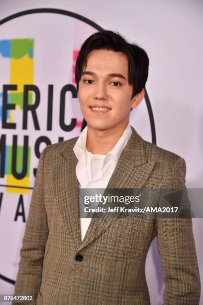 Dimash Kudaibergen attends the 2017 American Music Awards at Microsoft Theater on November 19, 2017 in Los Angeles, California.