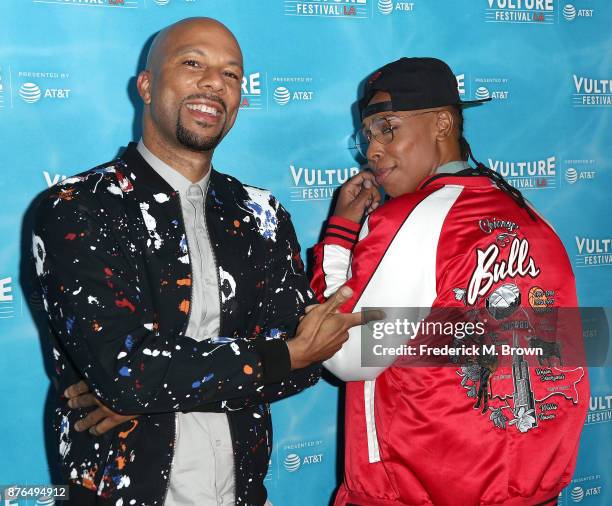 Common and Lena Waithe attend the Vulture Festival Los Angeles at the Hollywood Roosevelt Hotel on November 19, 2017 in Hollywood, California.