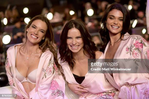 Lais Ribeiro, Alessandra Ambrosio and Adriana Lima during 2017 Victoria's Secret Fashion Show In Shanghai at Mercedes-Benz Arena on November 20, 2017...