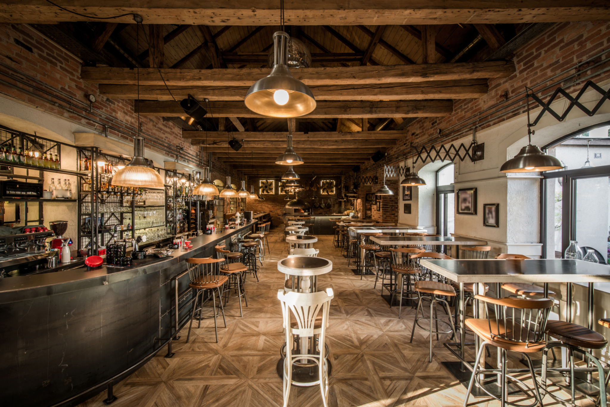 rustic restaurant interior