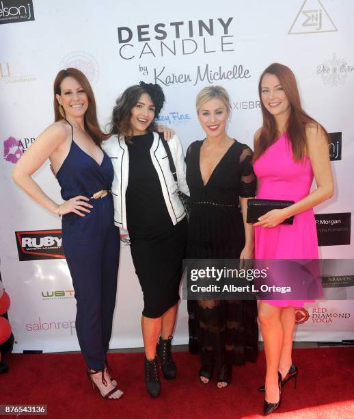 Michelle Bernard, Nataliyajoy Prieto, Sarah Schreiber and Anna Easteden at the Love Your Body! Fashion Show And Shopping Event held at Luxe Sunset...