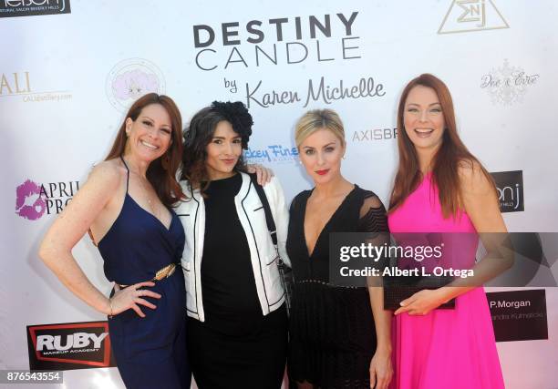 Michelle Bernard, Nataliyajoy Prieto, Sarah Schreiber and Anna Easteden at the Love Your Body! Fashion Show And Shopping Event held at Luxe Sunset...