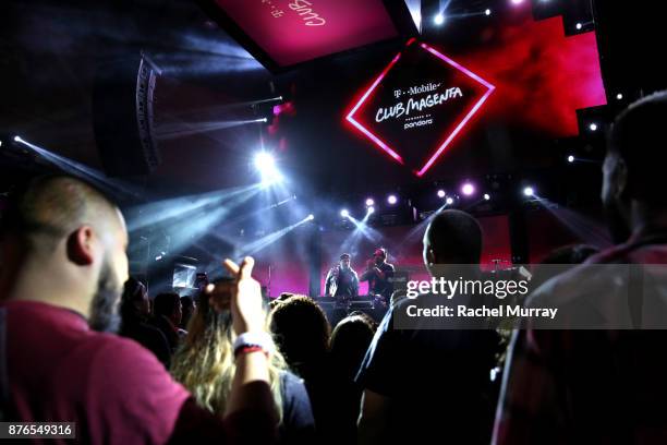 General view of atmosphere at T-Mobile Presents Club Magenta Powered by Pandora at Exchange LA on November 19, 2017 in Los Angeles, California.