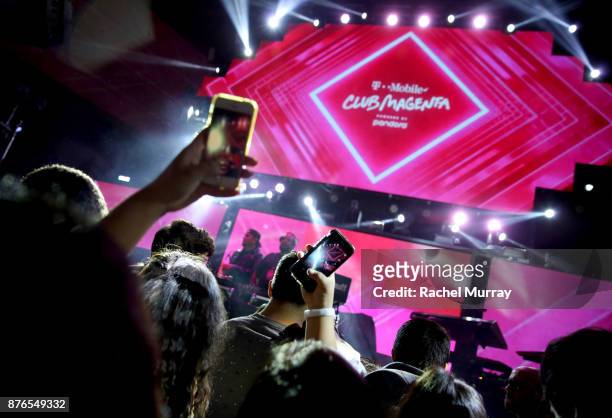 General view of atmosphere at T-Mobile Presents Club Magenta Powered by Pandora at Exchange LA on November 19, 2017 in Los Angeles, California.