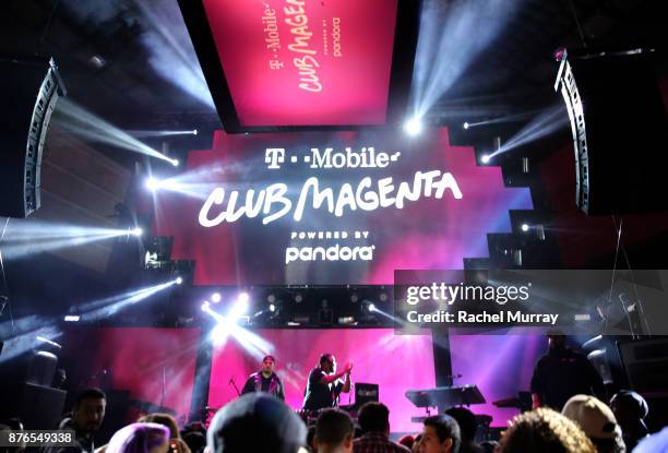 General view of atmosphere at T-Mobile Presents Club Magenta Powered by Pandora at Exchange LA on November 19, 2017 in Los Angeles, California.