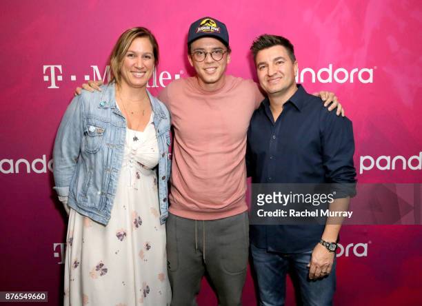Pandora Senior Director of Experiential Marketing and Live Productions Nicole Carbone-Rogers, Logic and Pandora VP of Artist Marketing and Industry...