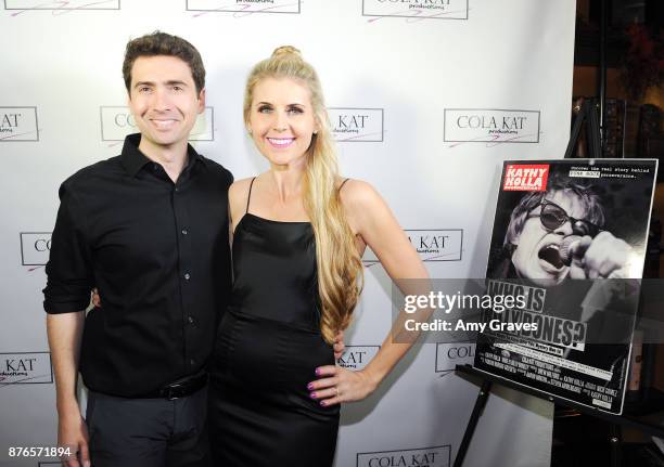 Drew Milford and Kathy Kolla attend the "Who Is Billy Bones?" TV Premiere Event on November 19, 2017 in Beverly Hills, California.