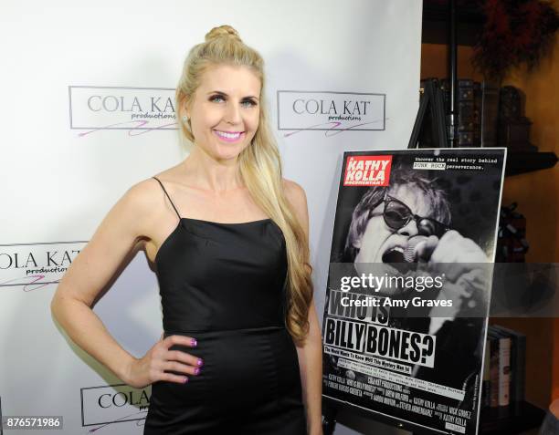 Kathy Kolla attends the "Who Is Billy Bones?" TV Premiere Event on November 19, 2017 in Beverly Hills, California.