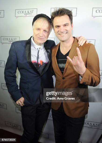 Steven "Billy Bones" Fortuna and Kash Hovey attend the "Who Is Billy Bones?" TV Premiere Event on November 19, 2017 in Beverly Hills, California.