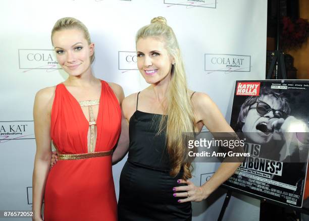 Caitlin O'Connor and Kathy Kolla attend the "Who Is Billy Bones?" TV Premiere Event on November 19, 2017 in Beverly Hills, California.