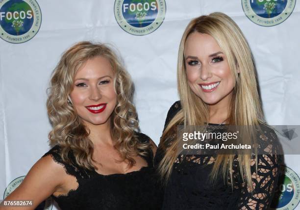 Actors Sara Sanderson and Alex Rose Wiesel attend the 4th annual Evening Of Hope at The La Loggia restaurant on November 19, 2017 in Studio City,...