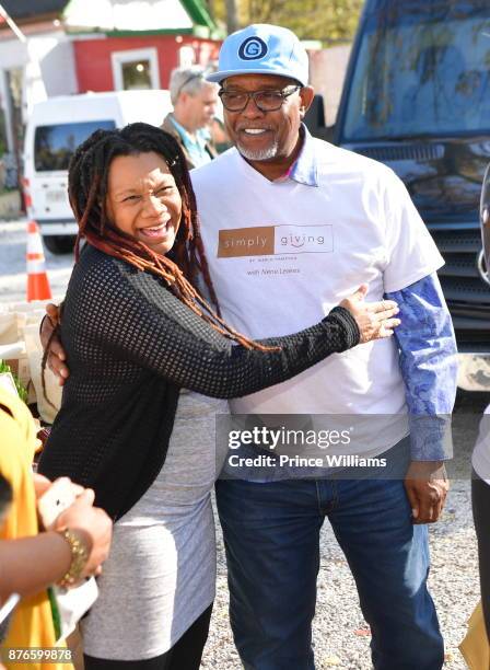 Gregg Leakes attends Thanksgiving Meal Giveaway With Nene and Marlo at Gio's on November 19, 2017 in Atlanta, Georgia.