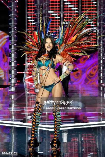 Model Adriana Lima walks the runway during the 2017 Victoria's Secret Fashion Show In Shanghai at Mercedes-Benz Arena on November 20, 2017 in...