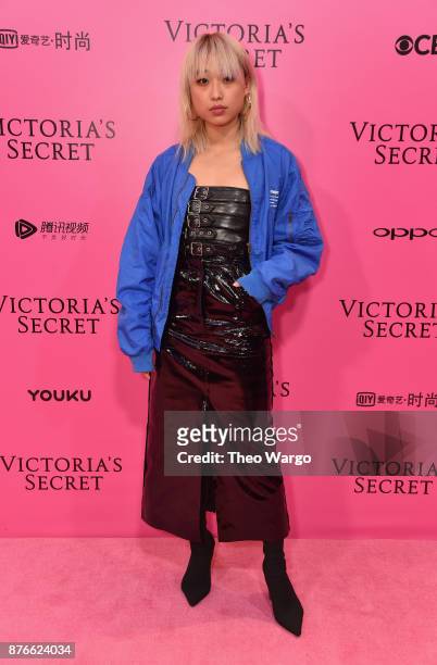 Photographer Margaret Zhang attends the 2017 Victoria's Secret Fashion Show In Shanghai Pink Carpet Arrivals at Mercedes-Benz Arena on November 20,...