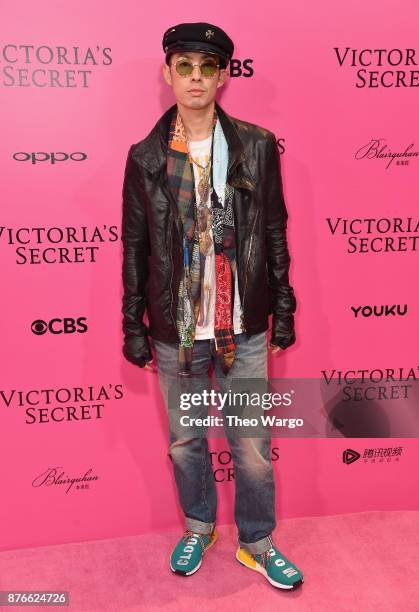 Actor Vanness Wu attends the 2017 Victoria's Secret Fashion Show In Shanghai Pink Carpet Arrivals at Mercedes-Benz Arena on November 20, 2017 in...