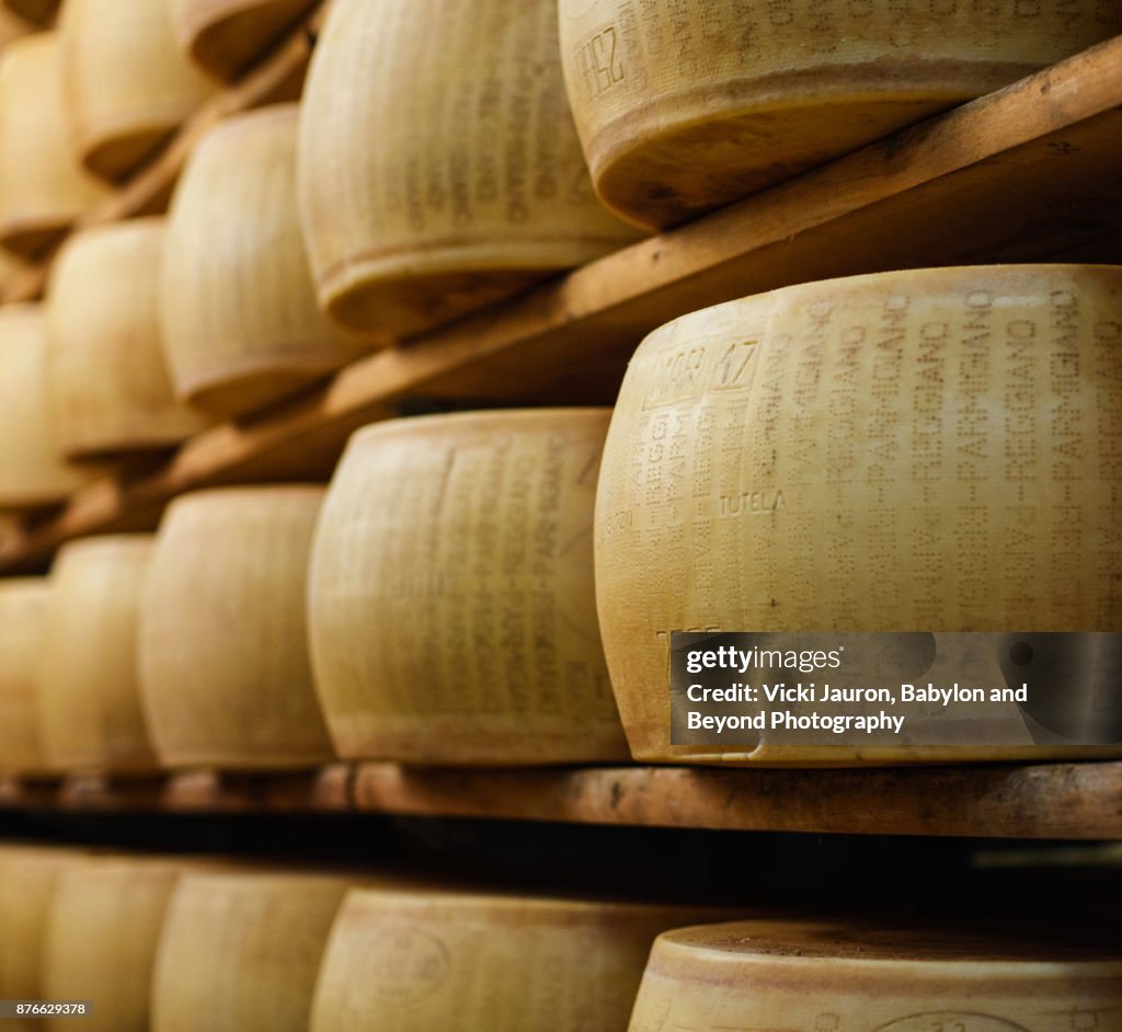 Parmesan Cheese in Emilia-Romagna, Italy