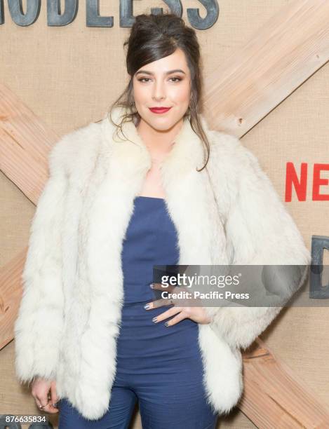 Sophia Silver attends Netflix Godless premiere at Metrograph.
