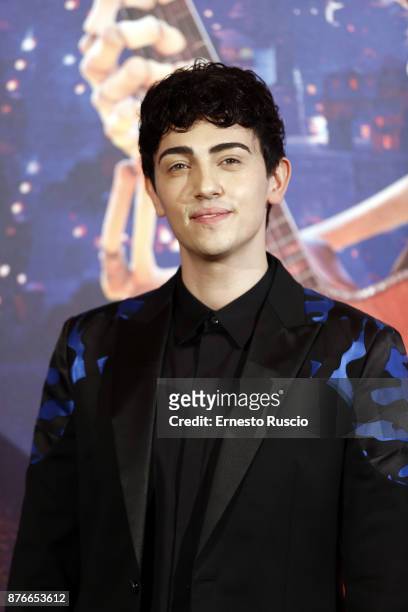 Michele Bravi attends 'Coco' photocall at Hotel De Russie on November 20, 2017 in Rome, Italy.