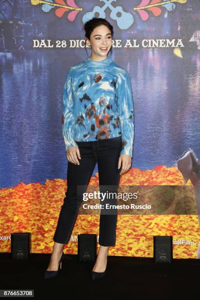 Matilda De Angelis attends 'Coco' photocall at Hotel De Russie on November 20, 2017 in Rome, Italy.