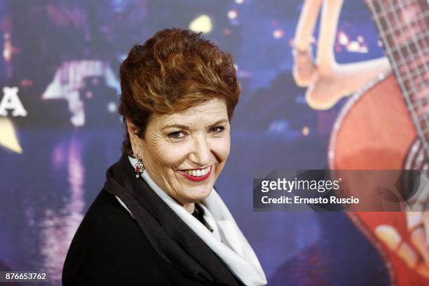 Mara Maionchi attends 'Coco' photocall at Hotel De Russie on November 20, 2017 in Rome, Italy.