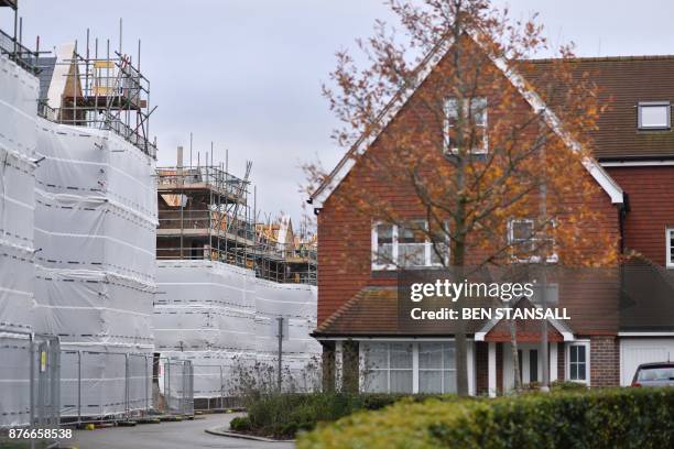 New housing estate, with properties available for purchase under the Government's Shared Ownership scheme, is pictured in Sevenoaks south-east off...