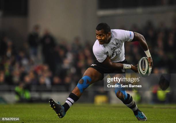 Dublin , Ireland - 18 November 2017; Kini Murimurivalu of Fiji during the Guinness Series International match between Ireland and Fiji at the Aviva...