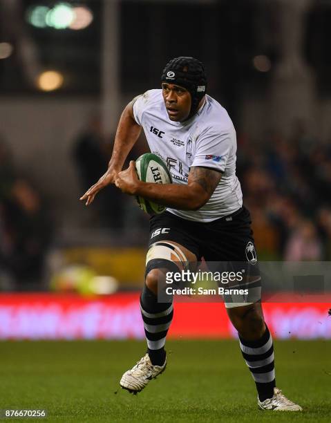 Dublin , Ireland - 18 November 2017; Akapusi Qera of Fiji during the Guinness Series International match between Ireland and Fiji at the Aviva...