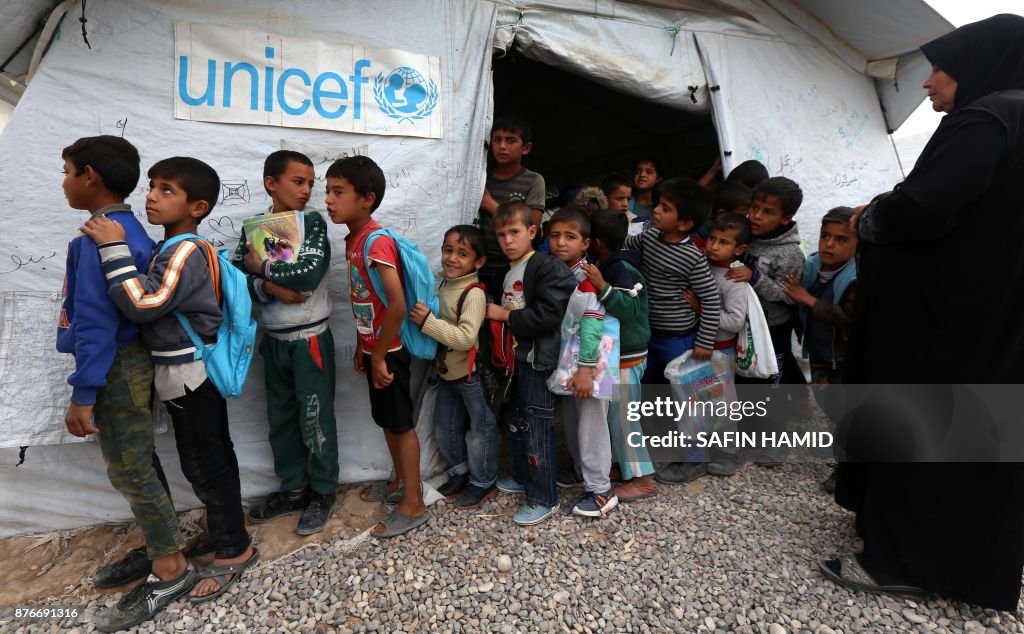 IRAQ-CONFLICT-UNICEF-DISPLACED-EDUCATION