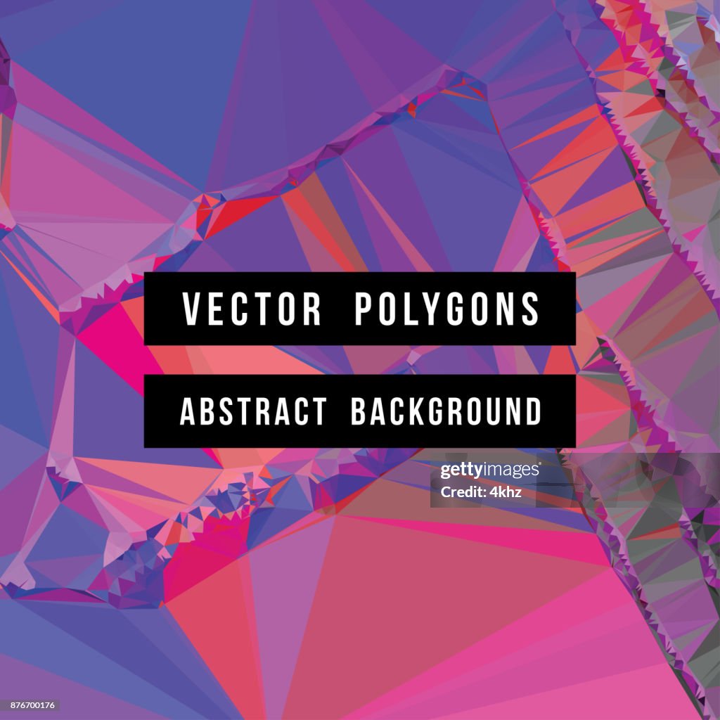 Polygon Vectors Abstract Background High-Res Vector Graphic - Getty Images