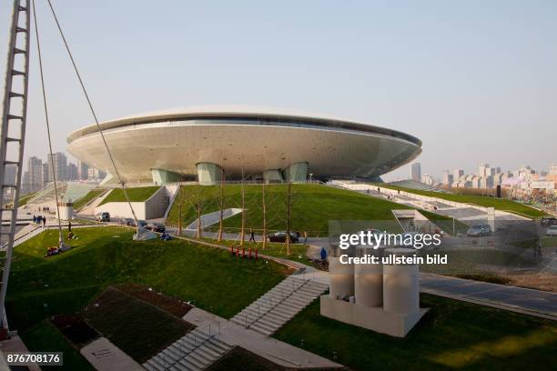 China Shanghai Shanghai - culture center at the Expo area (Photo by Brigitte Hiss\ullstein bild via Getty Images