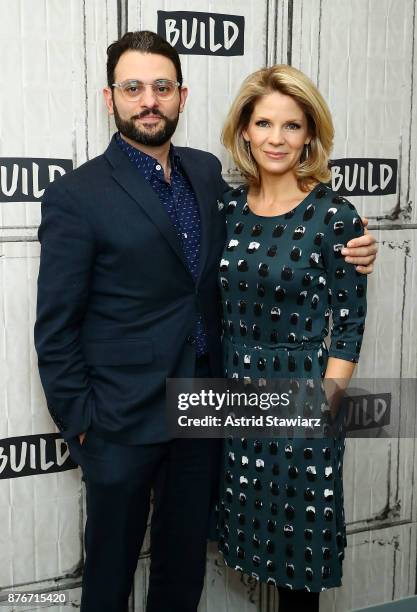 Actors Arian Moayed and Kelli O'Hara discuss "The Accidental Wolf" at Build Studio on November 20, 2017 in New York City.