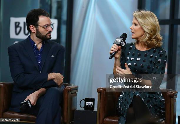 Actors Arian Moayed and Kelli O'Hara discuss "The Accidental Wolf" at Build Studio on November 20, 2017 in New York City.