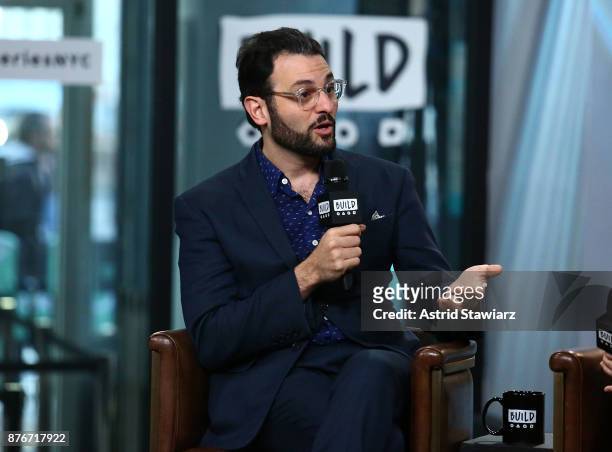 Actor Arian Moayed discusses "The Accidental Wolf" at Build Studio on November 20, 2017 in New York City.