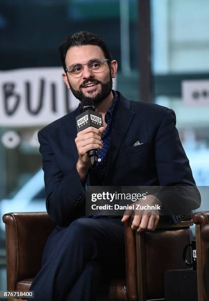 Arian Moayed attends the Build Series to discuss 'The Accidental Wolf' at Build Studio on November 20, 2017 in New York City.