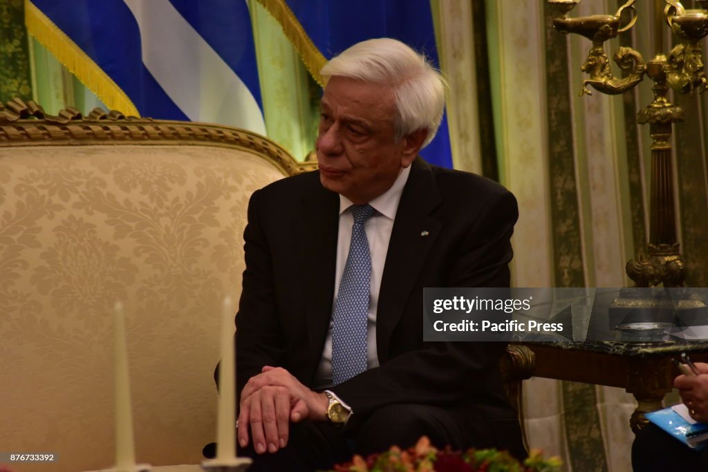 President of Hellenic Republic Prokopis Pavlopoulos, during...