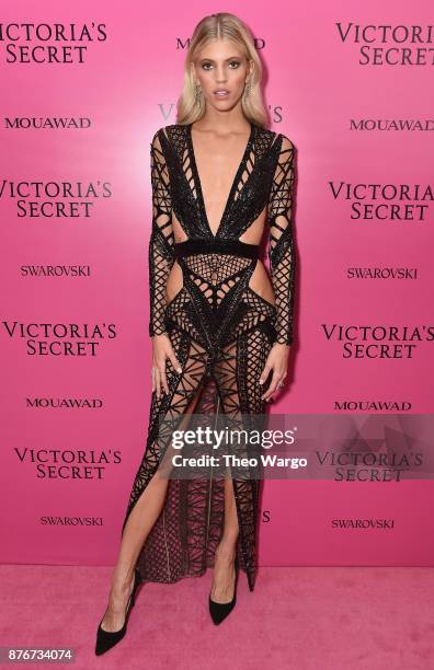 Model Devon Windsor attends the 2017 Victoria's Secret Fashion Show In Shanghai After Party at Mercedes-Benz Arena on November 20, 2017 in Shanghai,...