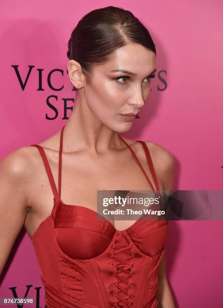 Bella Hadid attends the 2017 Victoria's Secret Fashion Show In Shanghai After Party at Mercedes-Benz Arena on November 20, 2017 in Shanghai, China.
