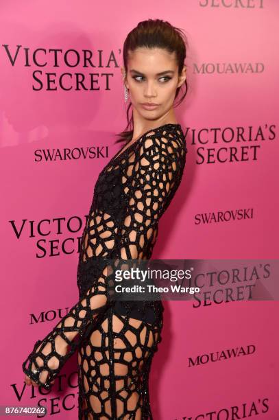 Sara Sampaio attends the 2017 Victoria's Secret Fashion Show In Shanghai After Party at Mercedes-Benz Arena on November 20, 2017 in Shanghai, China.