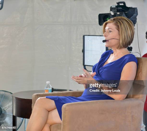 Sharyl Attkisson during a interview with CSPAN host during Peter Slen The Miami Book Fair at Miami Dade College Wolfson on November 19, 2017 in...