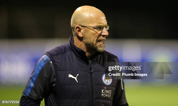 Development Squad coach Steve Beaglehole during the Premier League 2 match between Leicester City and Sunderland at Holmes Park on November 20th,...