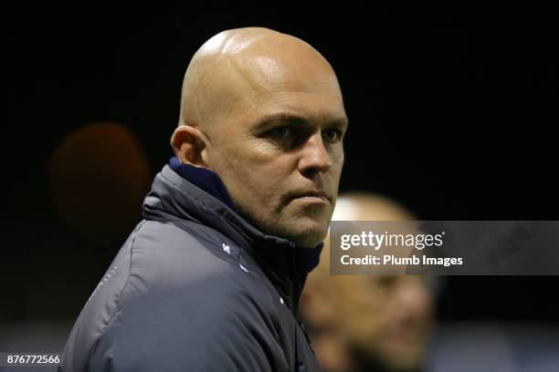 Development Squad assistant coach Ben Petty during the Premier League 2 match between Leicester City and Sunderland at Holmes Park on November 20th,...