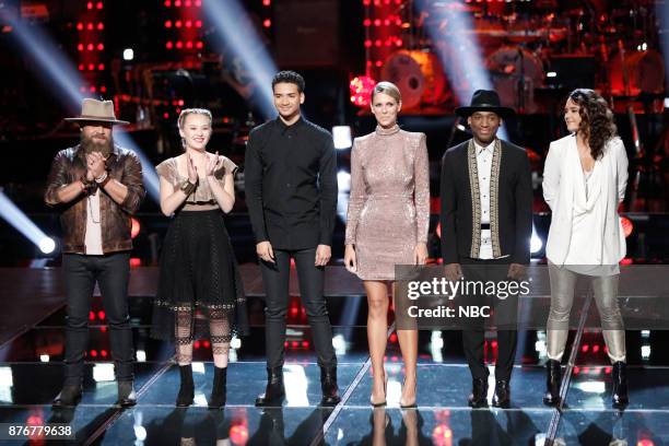 Playoff Rounds" -- Pictured: Adam Cunningham, Addison Agen, Anthony Alexander, Emily Luther, Jon Hero, Whitney Fenimore --