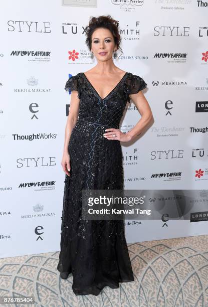 Catherine Zeta-Jones attends the Walpole British Luxury Awards at The Dorchester on November 20, 2017 in London, England.