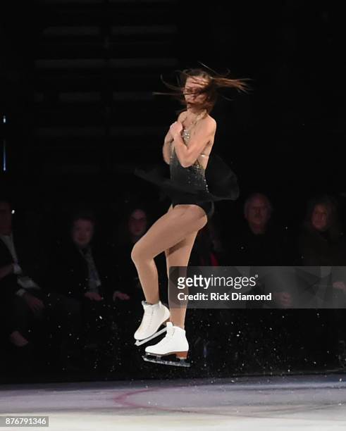 Kimmie Meissner performs during the second annual 'An Evening Of Scott Hamilton & Friends' hosted by Scott Hamilton to benefit The Scott Hamilton...